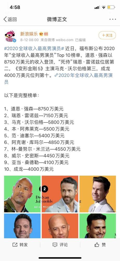 明星的收入谁给的,谁才是娱乐圈吸金王？